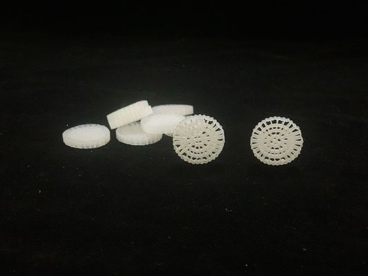 White 25mmX4mm Moving Bed Filter Media Ras System