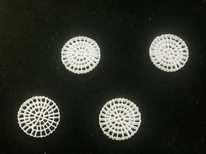 25X4mm Mbbr Media Surface Area White Virgin HDPE 0